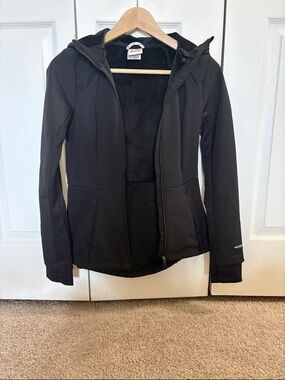 Avalanche Black Hooded Softshell Jacket